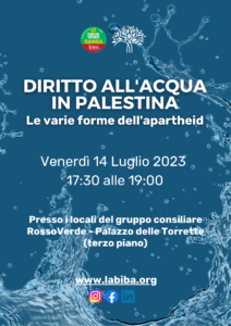 Scopri di più sull'articolo Diritto all’acqua in Palestina – Le varie forme dell’apartheid